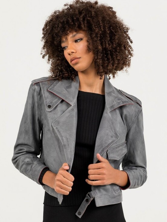 Aleeza Paris Jackets & Blazers - Aleeza Brett Lamb Skin Leather Jacket